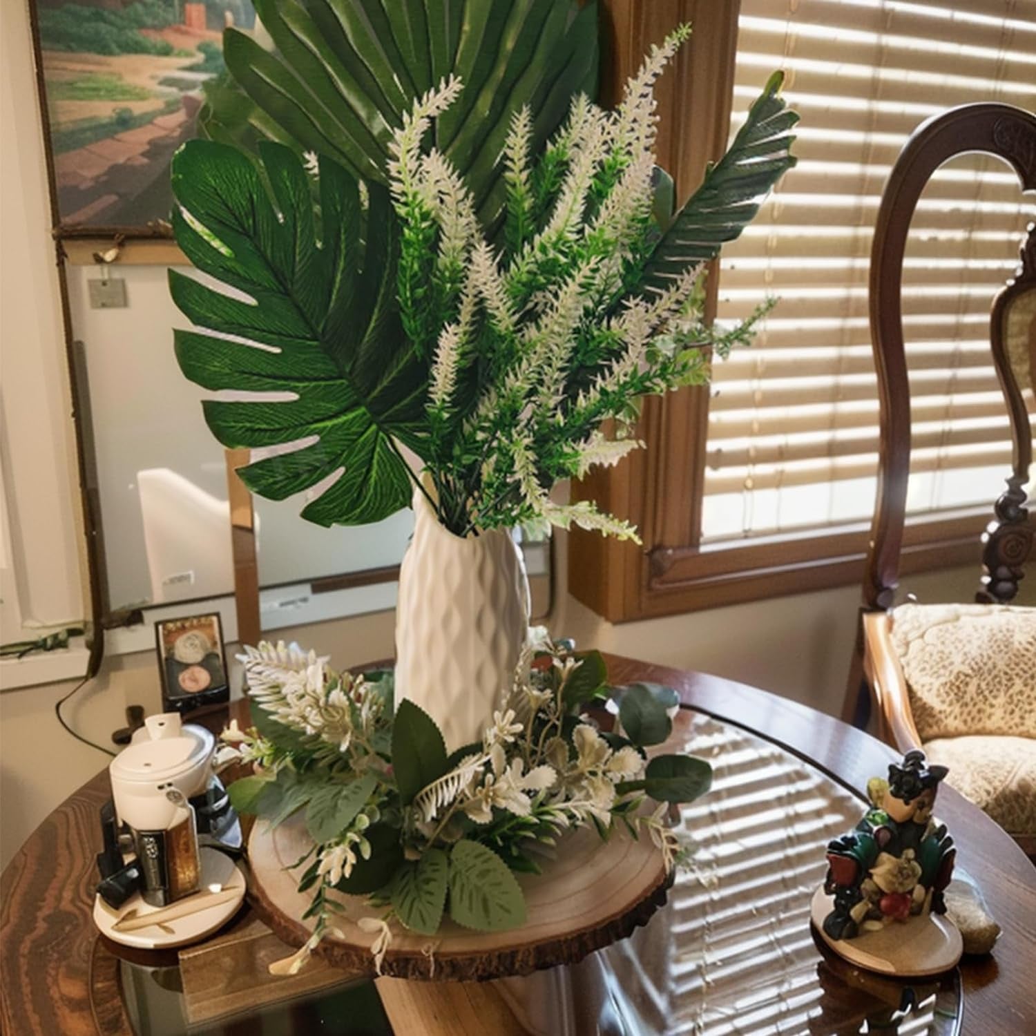 2 Pcs Large Wood Slices for Centerpieces 11-12 Inches Wood Rounds for Tables Decor Rustic Wood Circles for DIY Crafts and Wedding Decor round Wooden Discs Wood Slice Ornaments