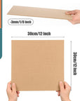 12 Pack MDF Wood Board for Crafts 12X12X1/8 Inch-3 Mm Thick Medium Density Fiberboard Unfinished Wood Art Boards Blank Wooden Blocks Chipboard Panels for DIY Crafts, Painting, Engraving,Home Decor