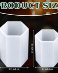 Candle Molds for Candle Making, 4PCS Cylinder Silicone Candle Molds and 2PCS Hexagon Silicone Candle Molds for Making Candle, DIY Craft