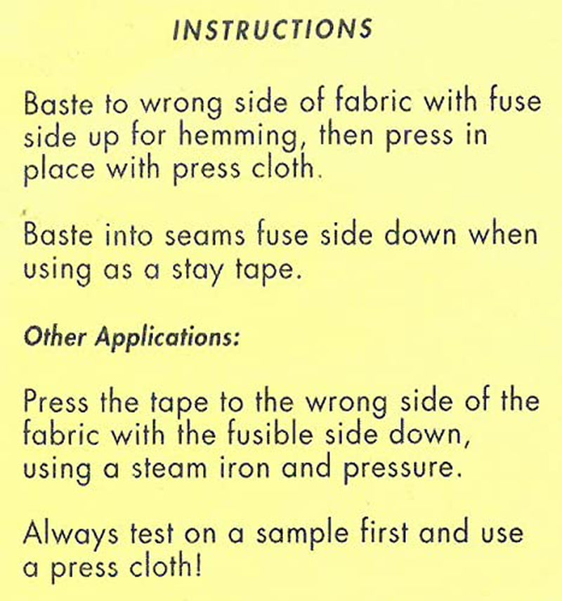 White - 1/2" Woven Stay Tape - 0.5" X 25 Yards Sewkeyse Extremely Fine Fusible Tape Sold by the 25 Yard Roll (SST-02) M494.11