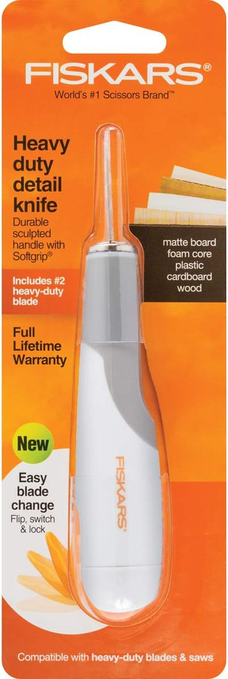 Crafts  Easy Change Detail Blade, Heavy Duty Knife W/#2, Multicolor