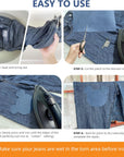 30-Piece Iron on Patches for Jeans, Denim Patches for inside Jeans Pure Cotton, 6 Shades of Blue Iron on Jean Patches for inside Jeans & Clothing Repair, Size 3"X4-1/4"(7.6Cm X 10.8Cm)