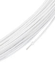 21.8 Yards White Floral Wires, 20 Gauge Cotton Covered Millinery Wire, Iron Stem Wires for Florist Crafts Making Sewing Supplies Brim Making Accessories