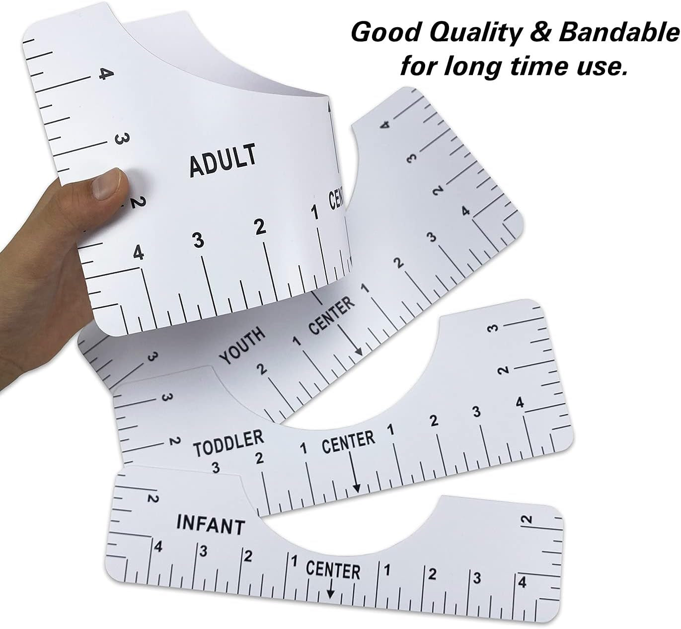 T-Shirt Alignment Ruler Heat Resistant Tape 10Mm X 33M 108Ft, PTFE Teflon Transfer Sheet 16 X 20" - 4 Rulers, 2 Rolls Heat Resistant Tape, 3 Packs PTFE Teflon Sheet and 1 Tape Measure Included