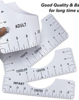 T-Shirt Alignment Ruler Heat Resistant Tape 10Mm X 33M 108Ft, PTFE Teflon Transfer Sheet 16 X 20" - 4 Rulers, 2 Rolls Heat Resistant Tape, 3 Packs PTFE Teflon Sheet and 1 Tape Measure Included