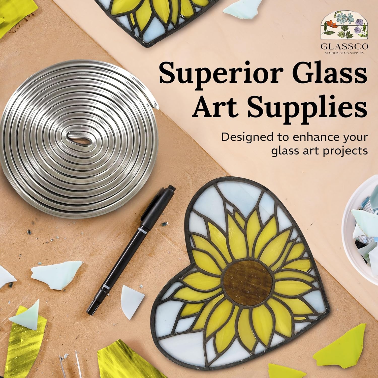 3/16&quot; round U Lead Came for Stained Glass – 6 Ft Lead U Hobby Came by