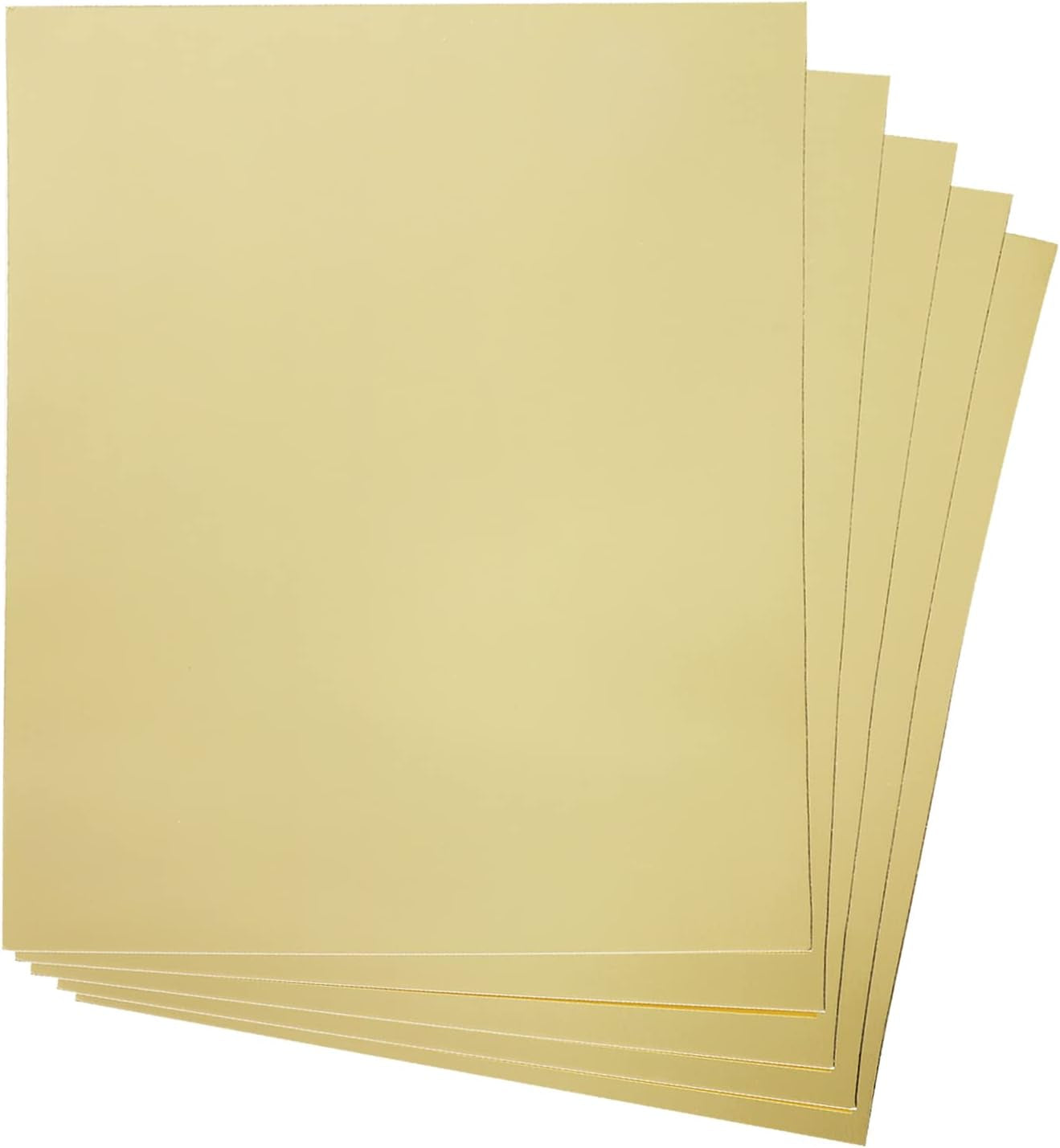Cream Gold Metallic Paper Sheets 60 Pack Golden Foil Mirror Cardstock Shimmering Paper for Decorative, Weddings & Birthdays Invitations, Cardmaking & Paper Crafts Size 8.5" X 11"
