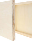 6 Pack 10X10 Wood Panels for Painting, Unfinished Wood Canvas Boards, 0.83" Deep Cradle Artist Wall Canvases for Crafts