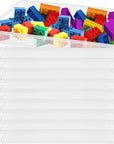 10 Pcs Plastic Art Trays,Reusable Plastic Trays for Serving Food and Parties,Stackable Activity Tray for DIY Projects,Painting,Beads11 X 8.3 X 1.2 Inch (Clear)