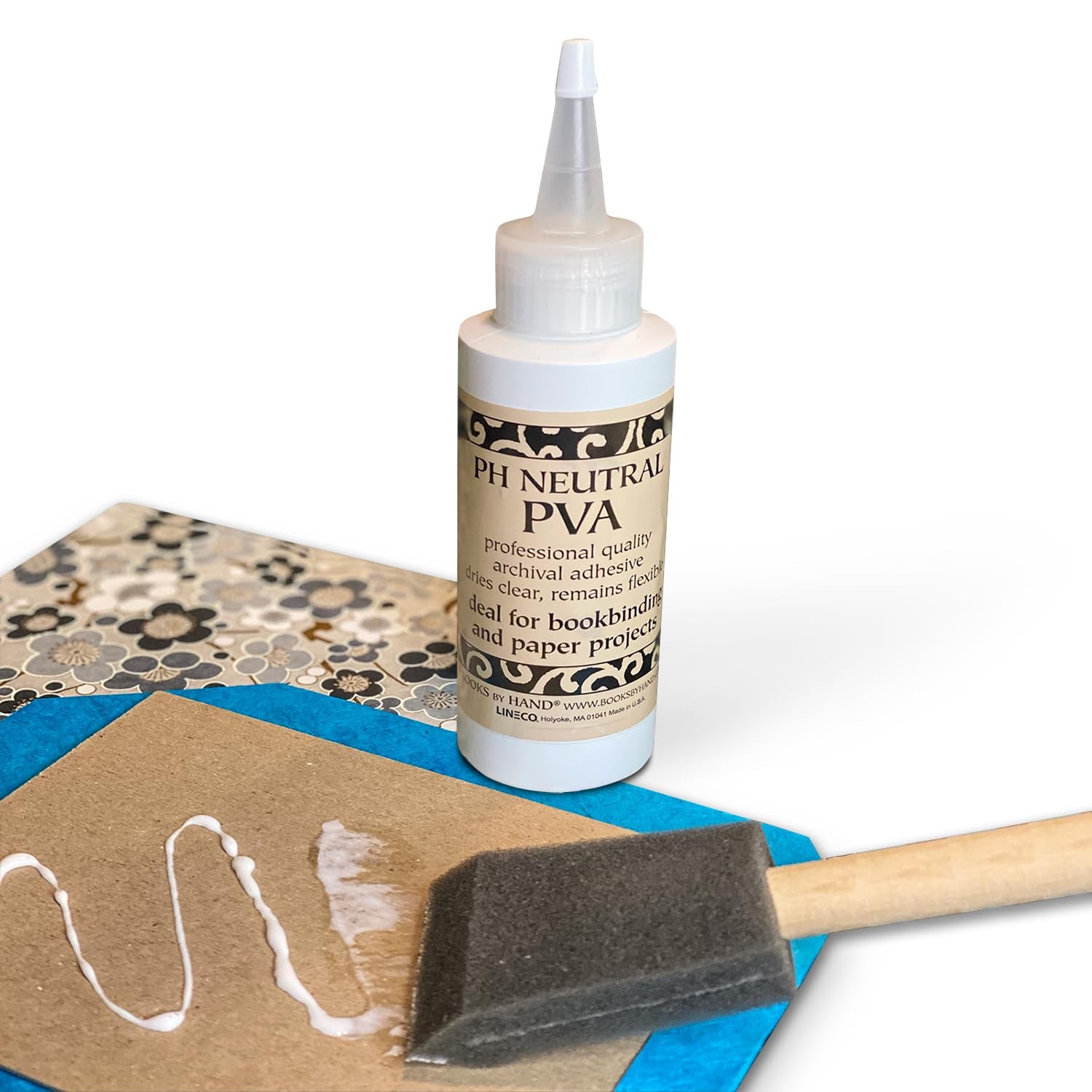 , PH Neutral PVA Adhesive, Archival Quality and Acid-Free, Dries Clear - 8 Ounce