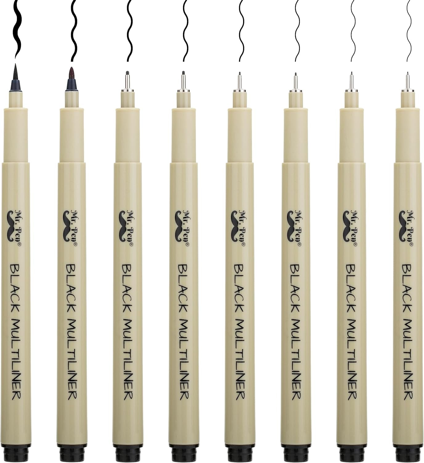 - Drawing Pens for Artists, 8 Pack Black Multiliner/Fineliner Micro Anime/Sketch Pens, Line Art/Inking Pens, Fine Point Bible Journaling Pens