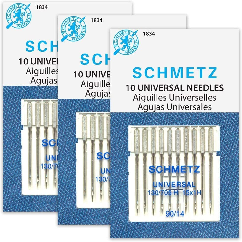 Universal (130/705 H) Household Sewing Machine Needles - Size 90/14-2 Cards - 20 Needles