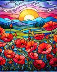 5D Diamond Painting Kits for Adults,Honey Bee Diamond Art Stained Glass Kits for Beginner DIY Diamond Dots Bead Art, Full round Diamond Painting Gem Art Wall Decor 12X12 Inch