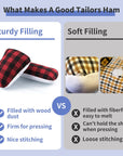 Tailors Ham and Seam Roll Set, Pressing Tool for Ironing, Sewing Ham for Sleeve, Collar, Curved Seam