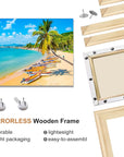 DIY Canvas Stretcher Bars 16X20 Inch Canvas Frame - Easy to Assemble, Gallery Wrap Oil Frame Kits Canvas Wood Stretcher Bars- for Oil Paintings, Prints, Paint