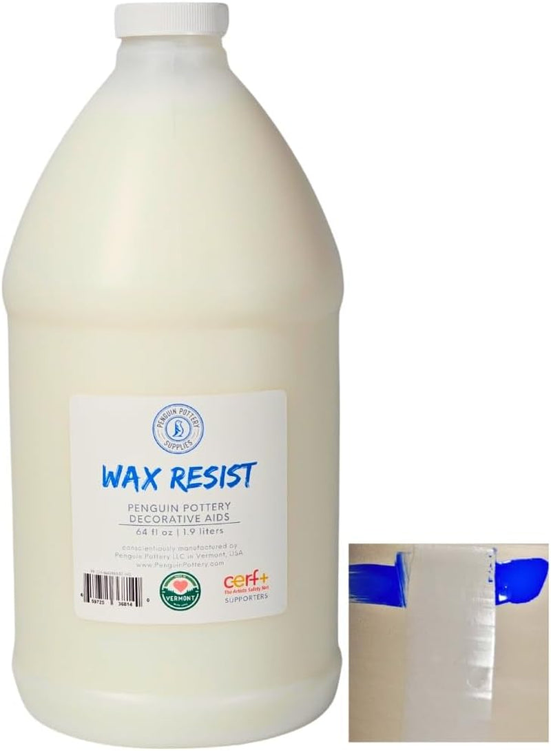 - Premium Ceramic Wax Resist for Pottery Glaze, Ceramic Slip Clay, and Ceramic Glazes - Alternative to Latex Resist for Pottery - Ceramic Sealant for Pottery - 1 Pint | 473 Ml