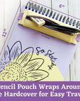 Sketch Pad Art Set - Premium 9X12 Sketchpad/Art Journal, Pouch for Art Supplies, & Cute Cuff - Sketch Book for Kids, Teens, Adults