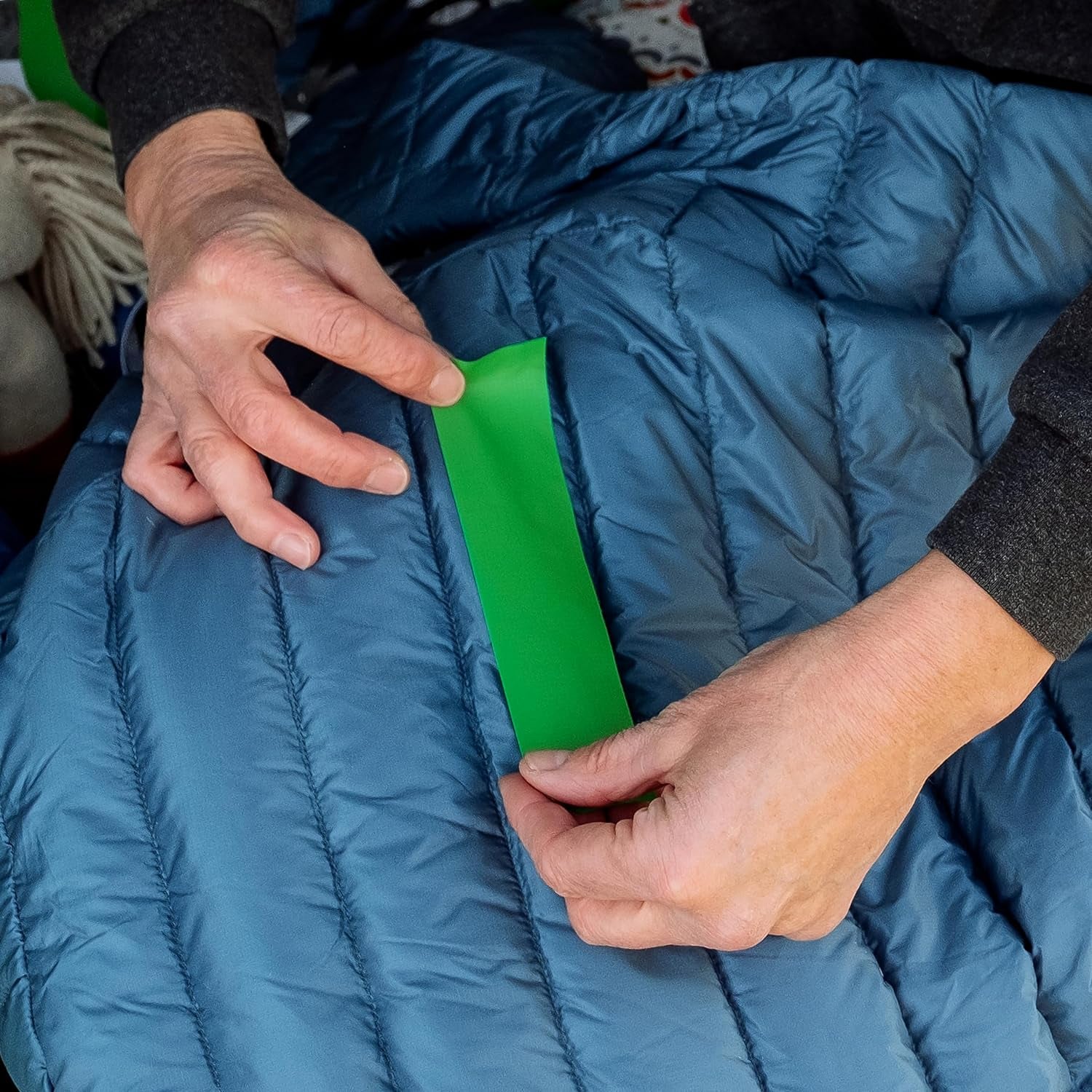 Tenacious Tape 3”X20” Fabric and Vinyl Gear Repair Tape, Quickly Fix Holes and Rips in Puffy Jackets, Rain and Snow Gear, Tents, Sleeping Bag and More, Sage, 1 Pack