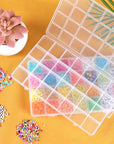 28 Grids Bead Organizer, Craft Organizers and Storage, Acrylic Organizers, Plastic Bead Organizer Box for Crafts Organizing Storing