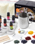 Candle Making Kit, DIY Candle Making Supplies with Candle Jars, Soy Wax, Candle Wicks, Color Dyes, Fragrance Oil and Capacity Pot, Candle Making Arts and Crafts for Adults and Beginners
