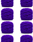 Blanket Yarn 3 Pack of 100G/3.5Oz - White Chenille Yarn 6 Super Bulky - Knitting, Crocheting & Crafts Chunky Yarn