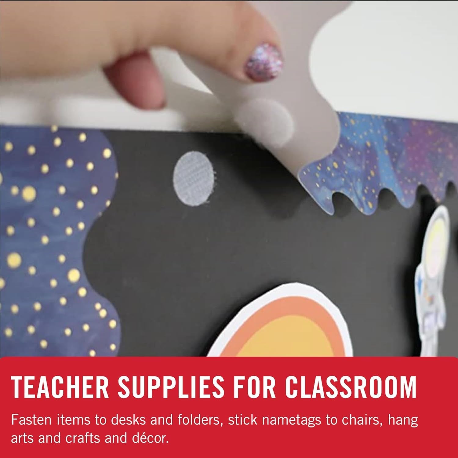 Dots with Adhesive | 250 Sets White and Black Assorted | Preschool Classroom Must Haves | Sticky Back Circles Perfect for Teachers | 1/2 Inch round Tape (VEL-40031-USA)