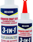 3-In-1 Advanced Craft Glue - Fast-Drying, Crystal Clear Adhesive for Wood, Ceramics, Fabrics, and More, 4-Ounce