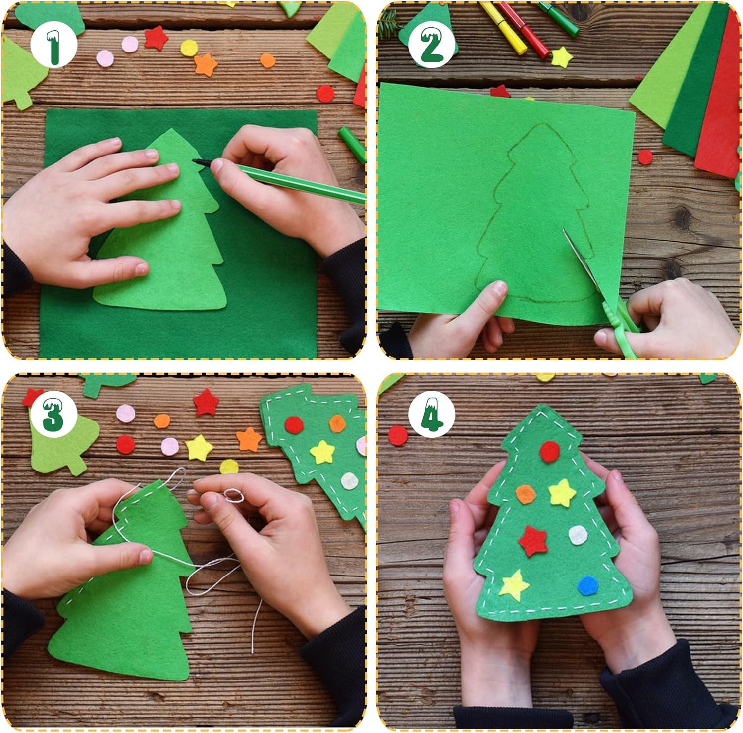 Felt Sheets for Crafts 9PCS 11.8 * 7.9In Wool Stiff Felt Sheets Soft Fabric Skin Felt DIY Patchwork Rug Arts and Crafts Fabric Pieces (Black+White+Gray)