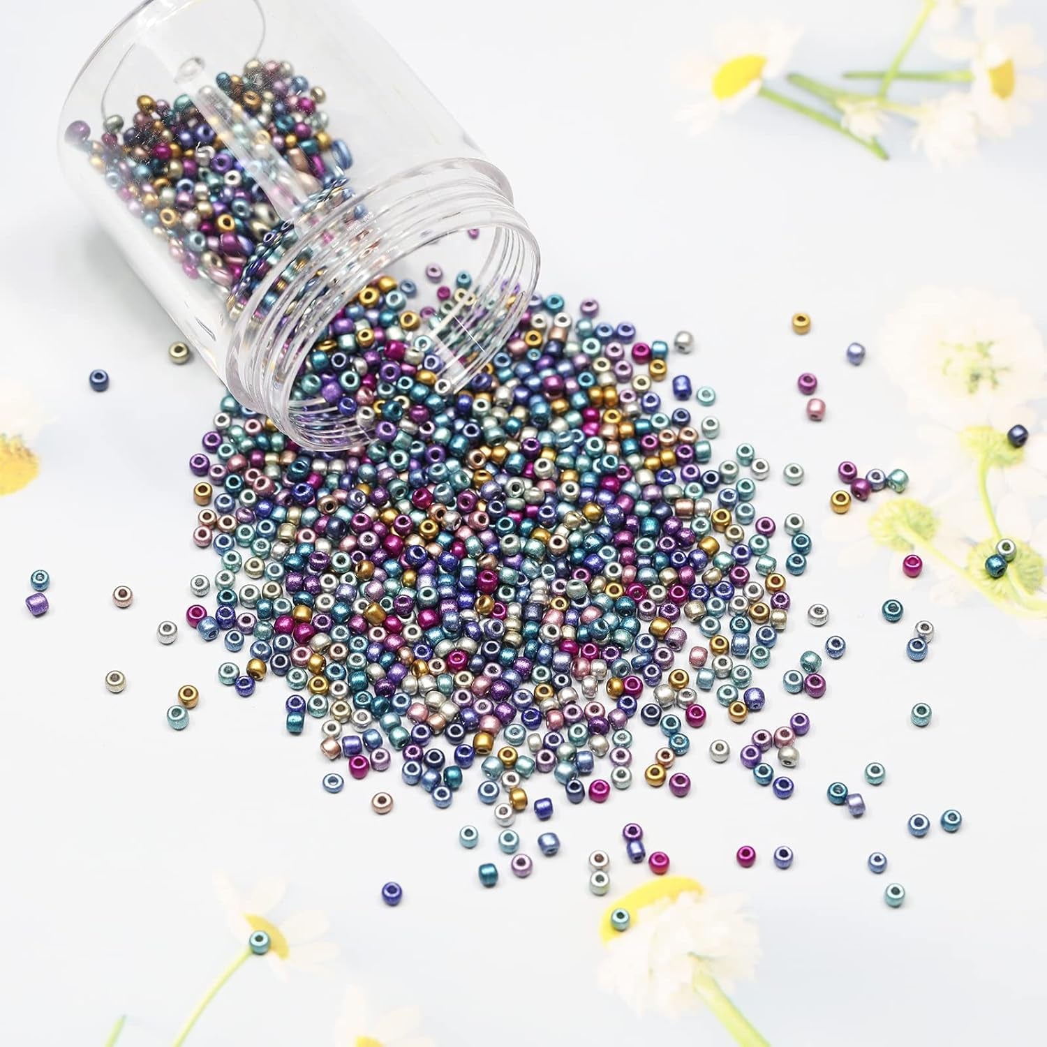 Size 2Mm 11/0 Seed Beads about 15600Pcs, Making Earring,Bracelet and Jewelry (650Pcs/Color, 24 Colors)
