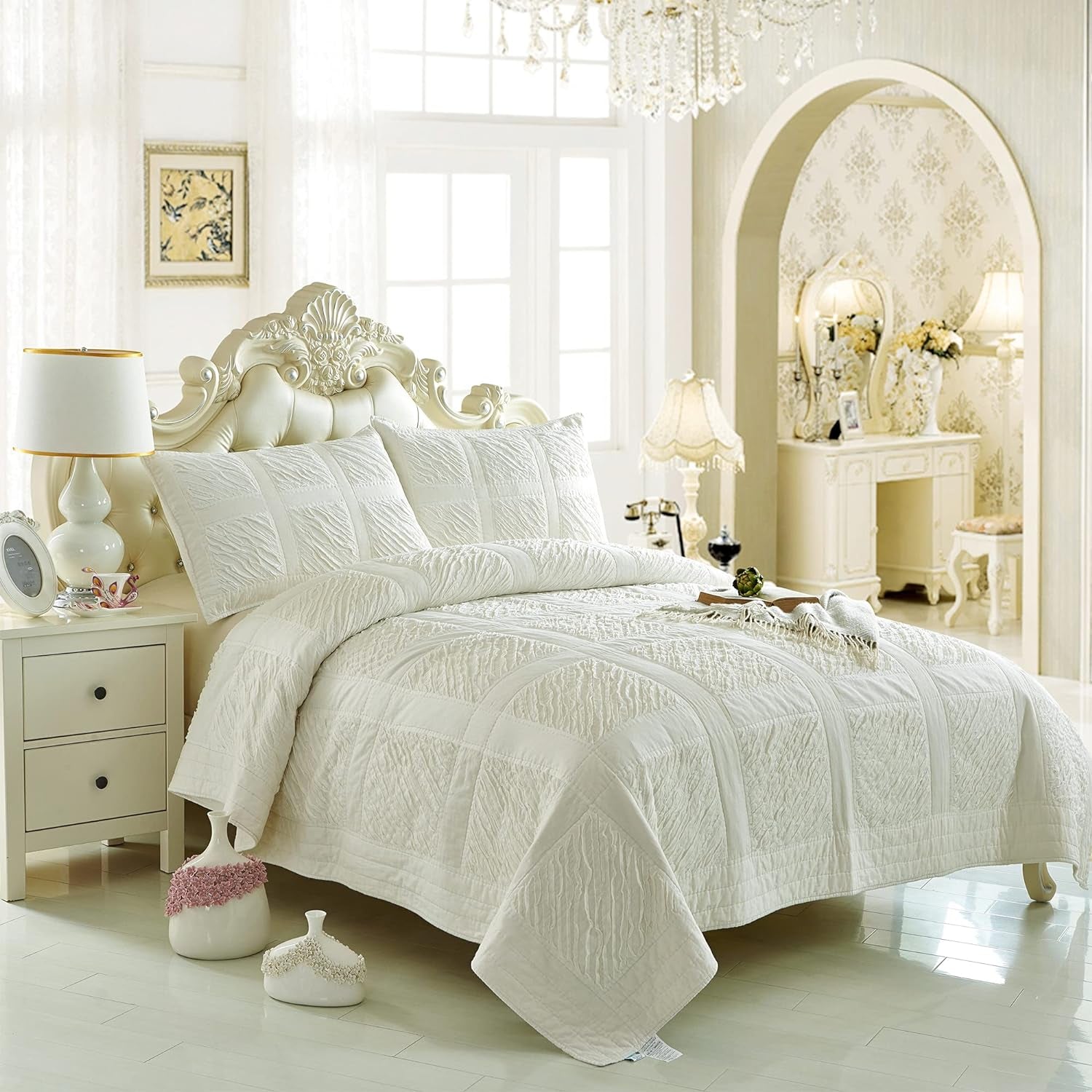 Craft Natural Cotton Quilting Batting for Quilt Fabric Sewing 2PCS 36X 45 Inches