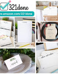 Books for Baby Cards (Set of 50) 3.5 X 2 Baby Shower Insert for Invitations, Business Card Size, Book Instead of Card Request Gift, Small Rustic Kraft Tan - Made in USA