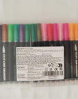 Shimmer Markers Outline Double Line: 24 Colors Glitter Metallic Pen Set Super Squiggles Sparkle Cool Fun Self Sparkly Kid Age 4 8 10 12 Girl Gift Doodle Supplies Art Craft Girl Stocking Stuffer