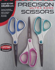8-Inch Precision Ultra Edge Scissors, 3-Pack (1458-3)