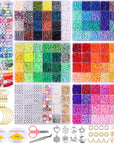 20,000PCS Clay Beads for Bracelet Making Kit, 120 Colors 6 Boxes Polymer Heishi Beads, Friendship Bracelet Kit for DIY Crafts, Earrings Necklace Jewelry Making Kit for Adults