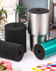 Cup Turner Foam Black Cup Turner Inserts for Tumbler Cup Elastic Sponge for Tumblers Crafting 10 Oz to 40 Oz (4)