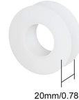 20 Pack Empty Spool, Plastic Ribbon Spools Wire Weaving Bobbins Empty Thread Spools Ribbon Chain Tape Spools White Spools for Embroidery Thread Yarn Ribbon Crafts Sewing 2.16X0.78Inch