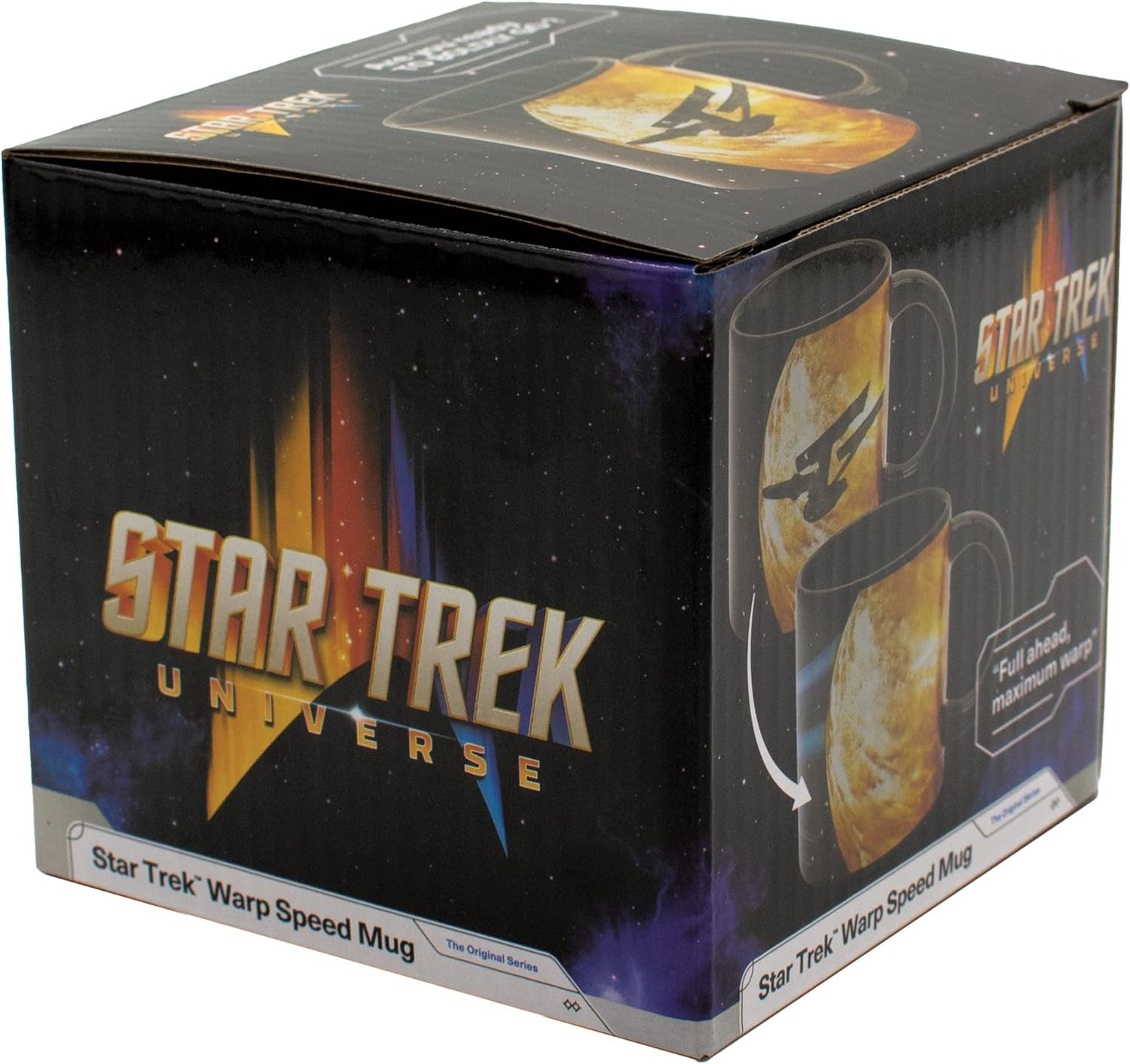 Star Trek Heat-Changing Starship Warp Mug - Add Coffee and the USS Enterprise Enters Warp Speed