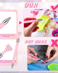 2 Pcs Diamond Painting Pen with 40 Pcs Diamond Painting Wax Diamond Painting Pen Replacement Wax Glue Diamond Art Accessories and Tool Quickly Pick up Beads Gems for DIY Painting Craft