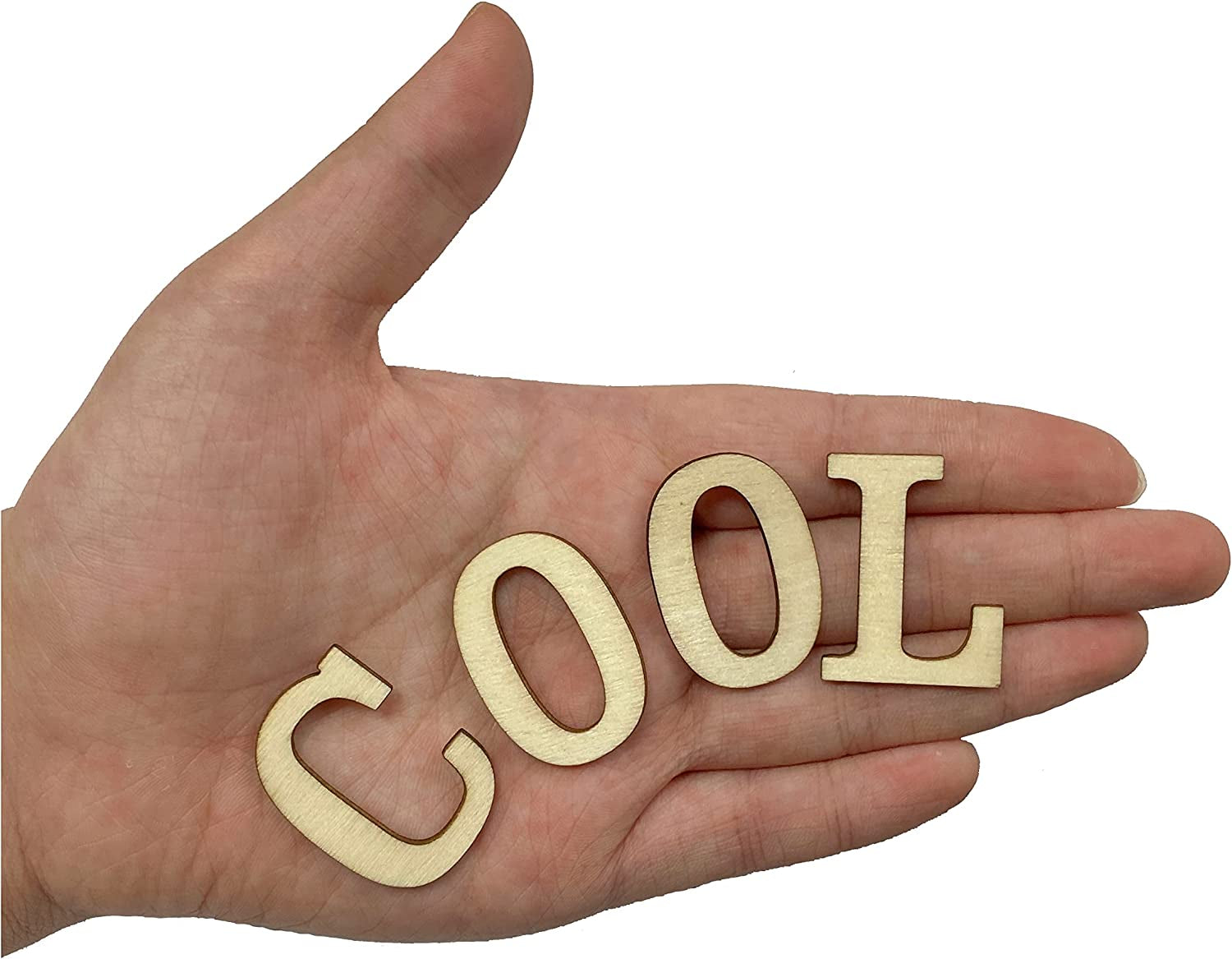 306 Pieces 1-1/4 Inch(1.25") Small Unfinished Wooden Letters and Wooden Numbers Decorative Font Alphabet Letters for Scrapbooking DIY Crafts Homemade Project