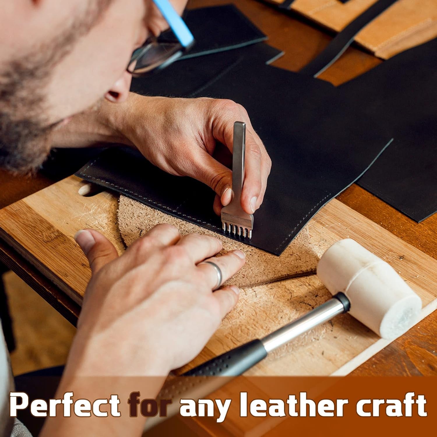 30 Pcs Genuine Leather Sheets for Craft 12 X 7.8 Inch Tooling Leather Material Leather Scraps Jewelry Leather Working 5Lb