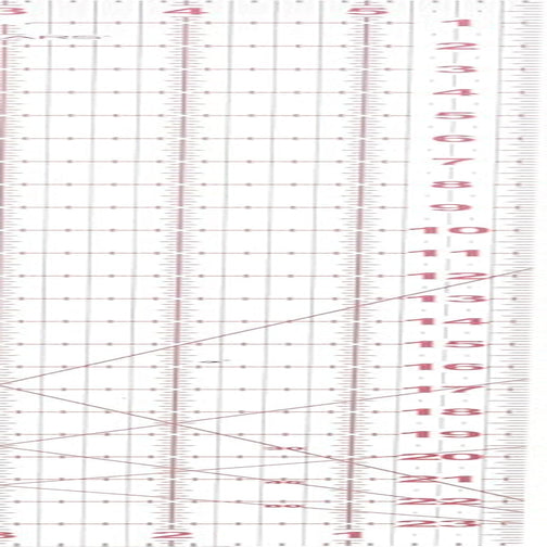Sewing Ruler - 6" X 24" Acrylic Ruler - Sewing and Quilting Ruler with Gridlines - Arts and Craft Supplies - Clear/Red