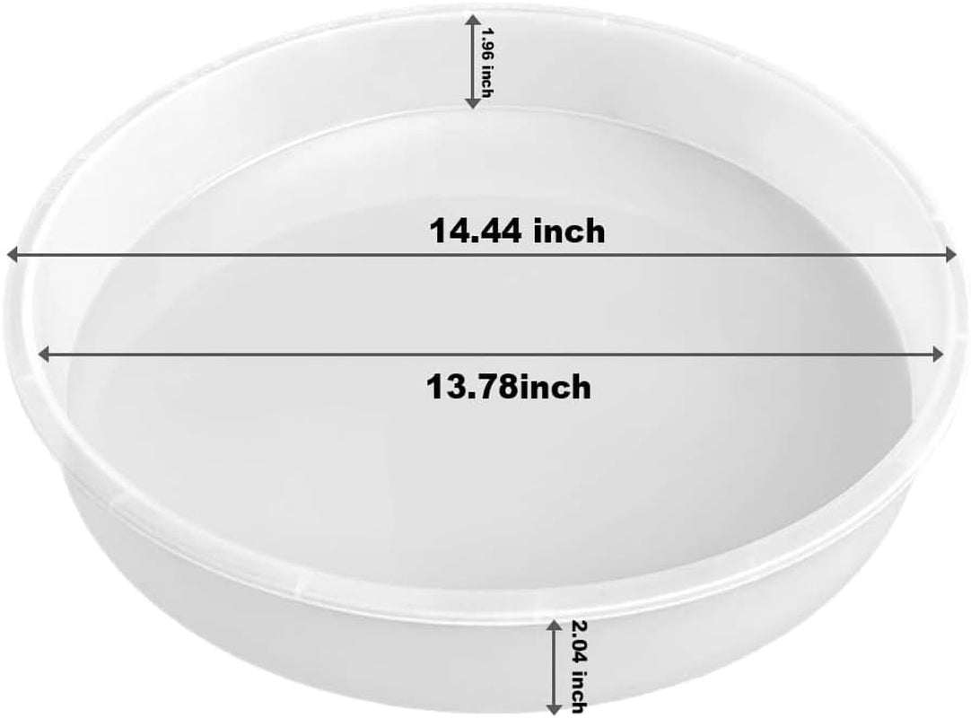 14" round X 2" Deep XL Large Tray Mold, Shiny Silicone Tray Board Table Clock Mold for Epoxy Resin Casting, Floral Preservation Bouquet Resin Mold Home Decor