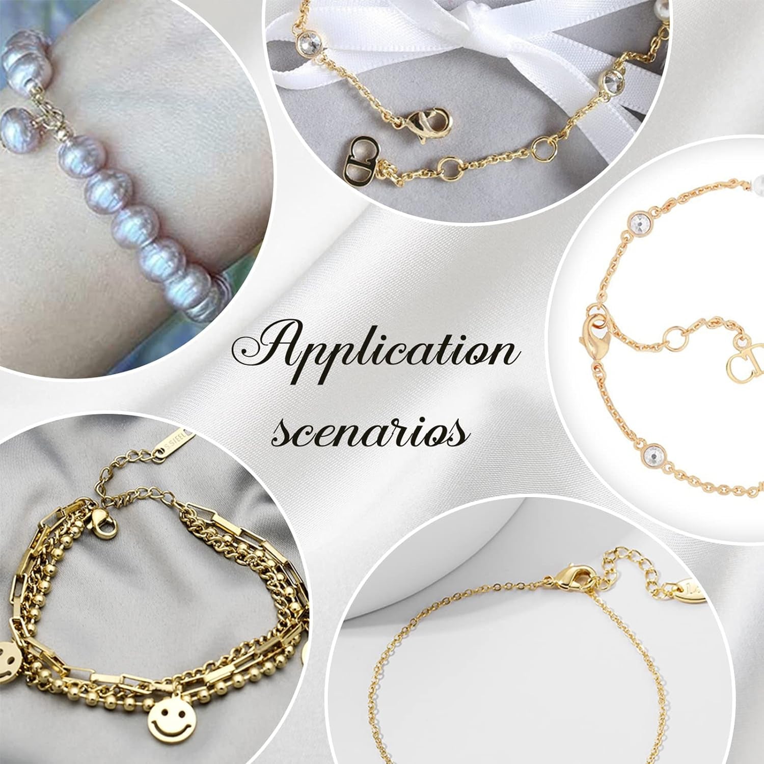 500Pcs Jewelry Making Accessory Set 200Pcs 4Mm 21 Guage Open Jump Ring 100Pcs 12X6Mm Lobster Claw Clasp 200Pcs 7Mm Bead Tips Knot Covers for Earring Bracelet Jewelry Making, Gold