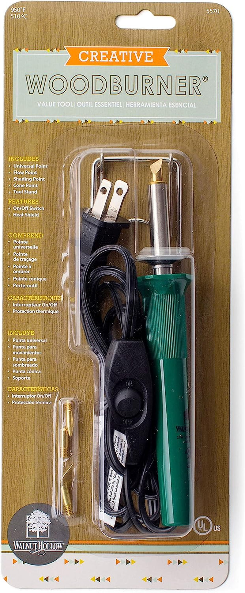 Creative Woodburner Introduction Value Tool for Beginner Wood Burning, 4 Points (Tips), Wood Burning Pen
