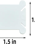 120 Pieces Plastic Floss Bobbins for Cross Stitch Embroidery Cotton Thread Embroidery Floss Cross Stitch Threads Craft DIY Sewing Storage Winding Thread Organizer Holder Embroidery DIY Cards (White)