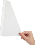 50 Pack Self Stick 9 Inch Cardboard Easel Backs, Picture Frame and Art Stand for Painting, Photos, Artwork, Crafts (White)