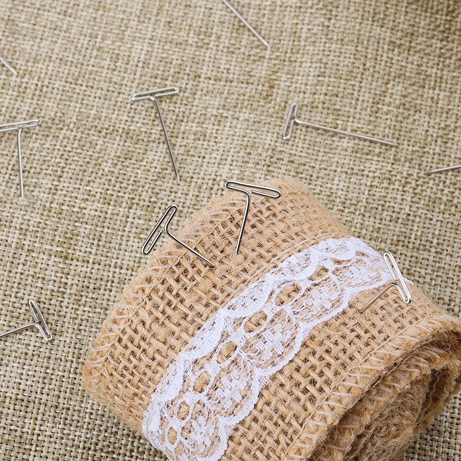 500 Pcs Wig Pins, 1 Inch Jewelry T Pin, Metal Sewing Pins for Wig, Sewing Jewelry Hanging Picture (Silver)