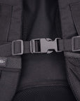 1 Inch 16 Yards Polypropylene Webbing Strap Band with 16 Set 1Inch Side Release Plastic Buckles, Black