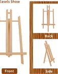 3 Packs 16 Inch Easel Stand, Table Top Easel for Painting, Wooden Tabletop Display Easels, Art Craft Painting Easel Stand for Kids Artist Adults Students Classroom