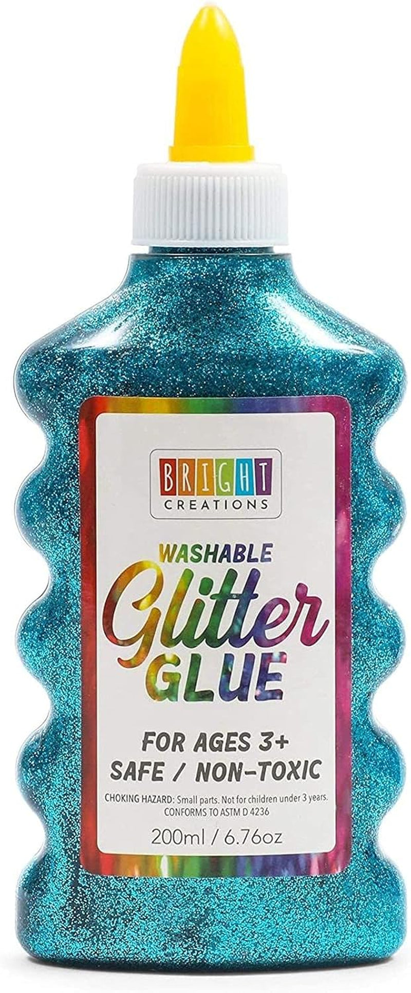Glue with Glitter for Arts and Crafts, 8 Colors (6.76 Oz, 8 Pack)